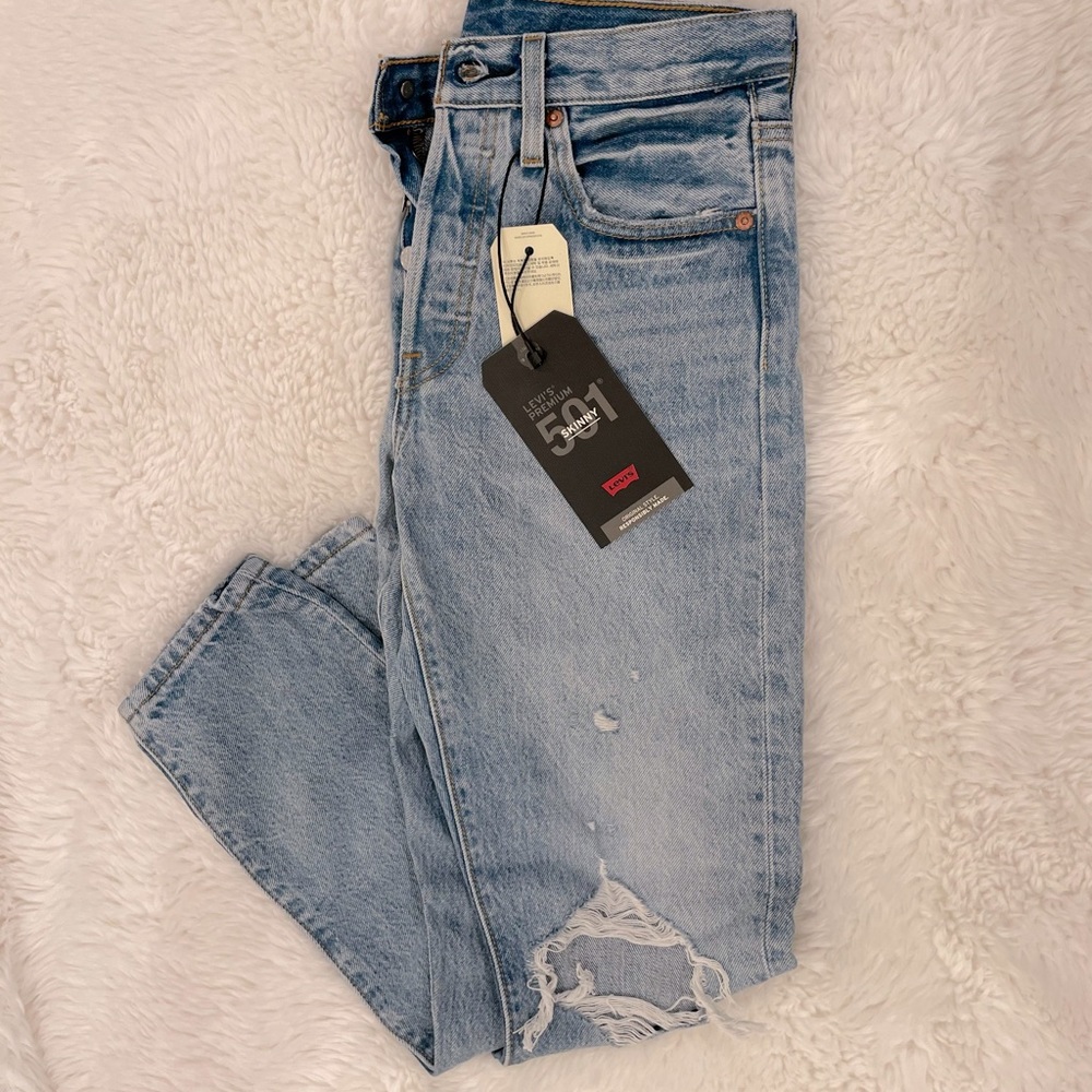 NWT Levi 501 Skinny High Rise Jeans
